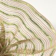 10  Poly Jute Deco Mesh: Natural & Lime Green Metallic Stripe (10 Yards) Cheap