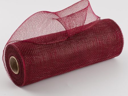 10  Poly Deco Mesh: Burgundy Hot on Sale