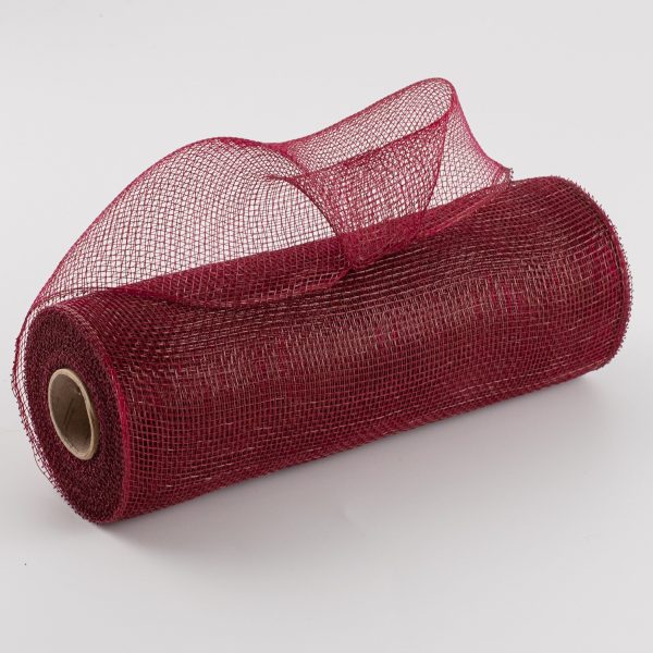 10  Poly Deco Mesh: Burgundy Hot on Sale