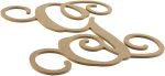 12  Wood Letter Vine Monogram: G Sale