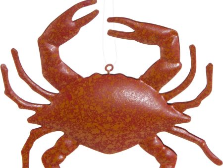 4.5  Tin Red Crab Ornament Sale