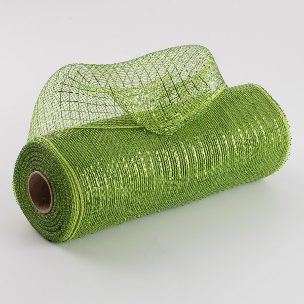 10  Poly Deco Mesh: Metallic Moss Apple Cheap