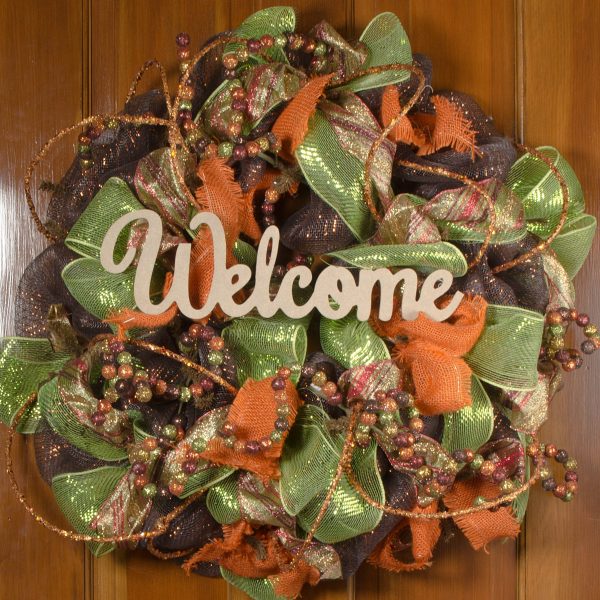 15  Decorative Wooden Welcome Sign: Natural Online Hot Sale