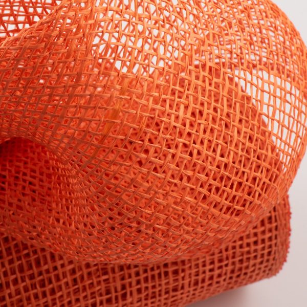 10  Poly Burlap Mesh: Orange For Cheap