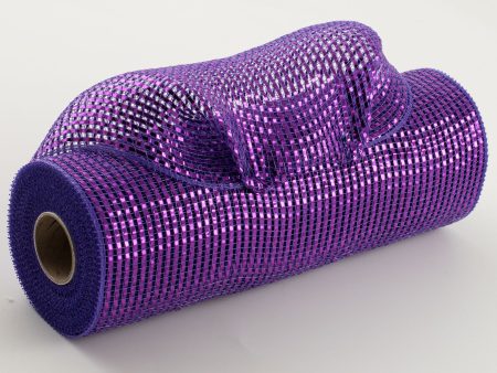 10  Poly Mesh Roll: Deluxe Wide Foil Purple Online