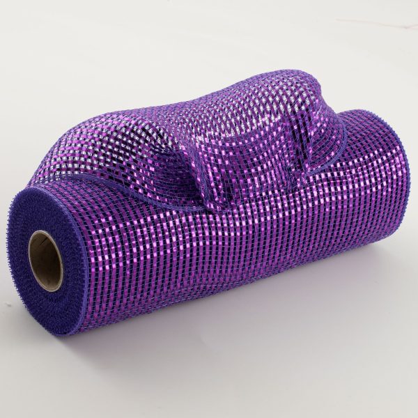 10  Poly Mesh Roll: Deluxe Wide Foil Purple Online