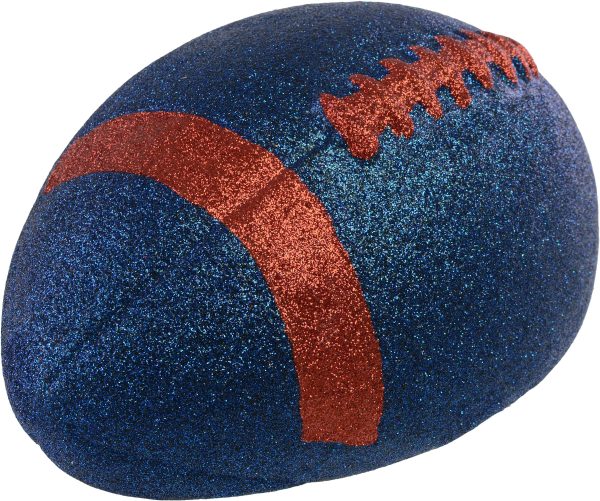 11  Football Accent: Metallic Glitter Navy & Red Fashion