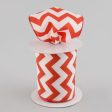 4  Satin Chevron Ribbon: Red & White (10 Yards) Online Hot Sale