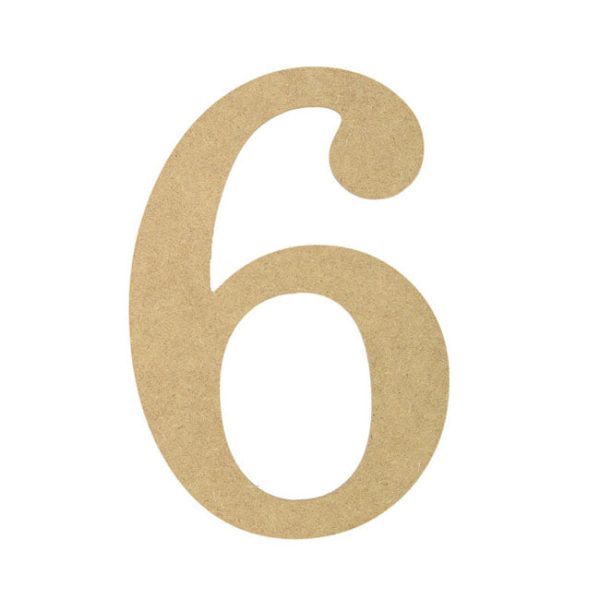 10  Decorative Wood Number: 6 Supply