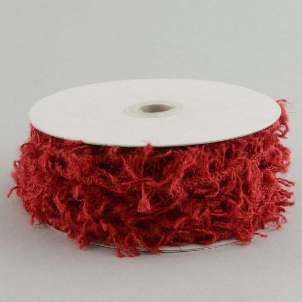 Wired Fringe Jute Rope: Red (10 Yards) Fashion