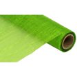 17  Crinkle Fabric Roll: Metallic Lime Green (5 Yards) Fashion