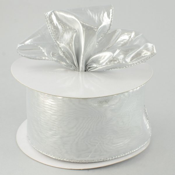 4  Silver Lamé Ribbon (50 Yards) Discount