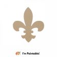 10  Wooden Fleur De Lis Decoration: Natural Hot on Sale