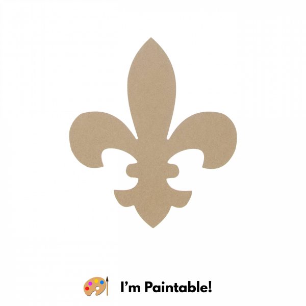 10  Wooden Fleur De Lis Decoration: Natural Hot on Sale