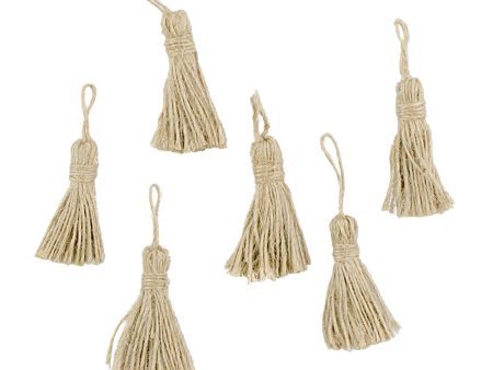 2  Hanging Jute Tassel (6) Supply