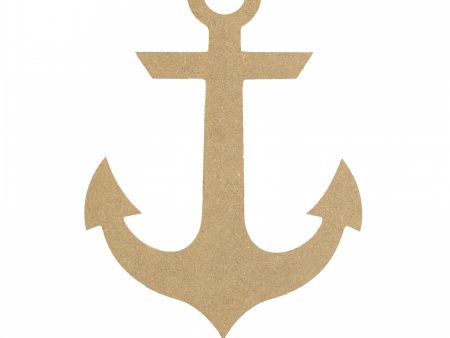 12  Decorative Wooden Anchor Sign: Natural Hot on Sale