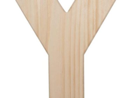 12  Natural Wood Letter: Y Online