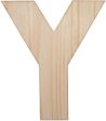 12  Natural Wood Letter: Y Online