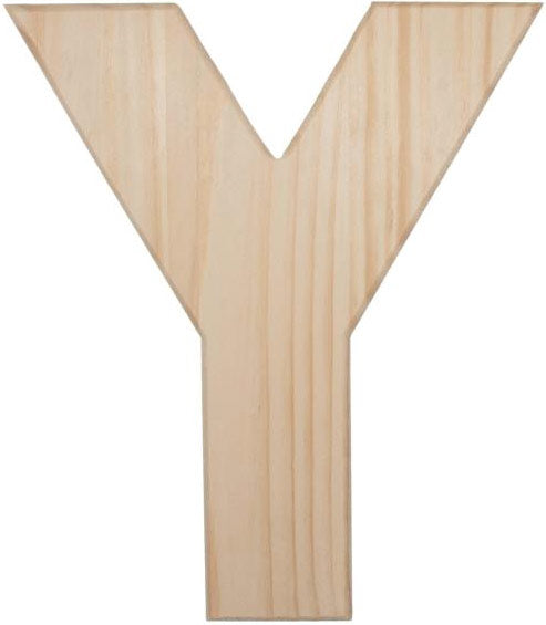 12  Natural Wood Letter: Y Online