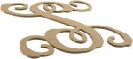 12  Wood Letter Vine Monogram: S For Sale