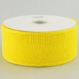 2.5  Poly Deco Mesh Ribbon: Yellow Hot on Sale