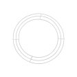 12-inch Wire Wreath Form: 3-Wire White Online Hot Sale