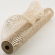 21  Poly Mesh Roll: Metallic Champagne Gold on Sale