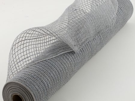 21  Burlap Deco Mesh: Grey (10 Yards) Online Hot Sale