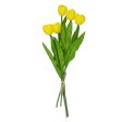 13  Realistic Touch Tulip Bouquet: Yellow (5) For Cheap