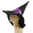 16  Black & Purple Felt Witch Hat Hot on Sale