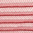 21  Poly Jute Deco Mesh: Red & White Thin Stripe (10 Yards) Supply