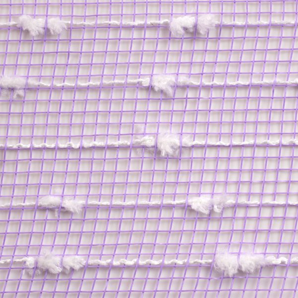 10  Snowball Deco Mesh: Lavender & White (10 Yards) Supply