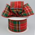 2.5  Taffeta Alford Plaid Ribbon (10 Yards) For Cheap