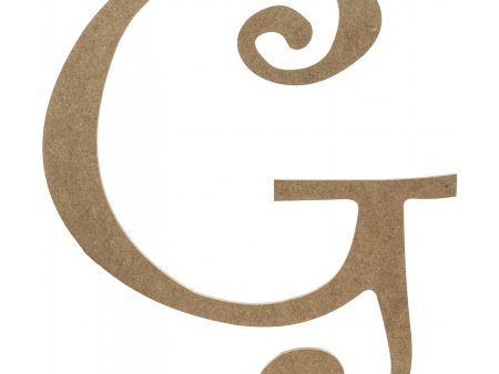 14  Decorative Wooden Curly Letter: G Sale