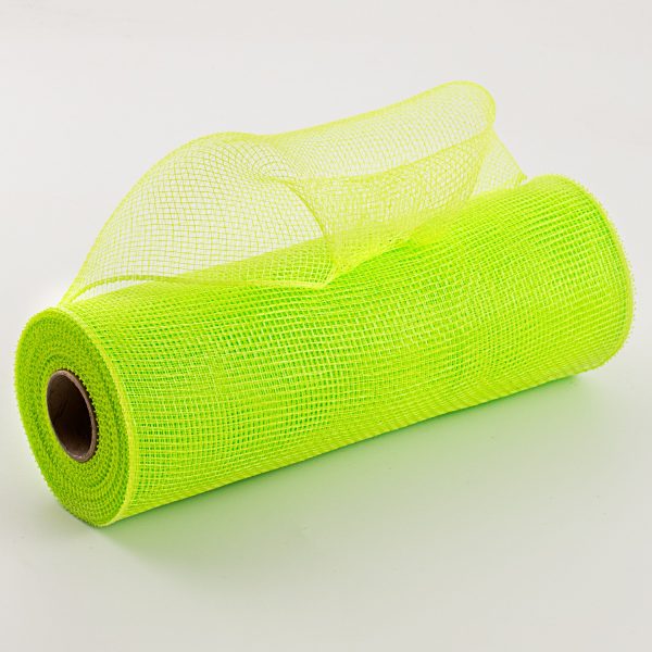 10  Poly Deco Mesh: Apple Green Cheap