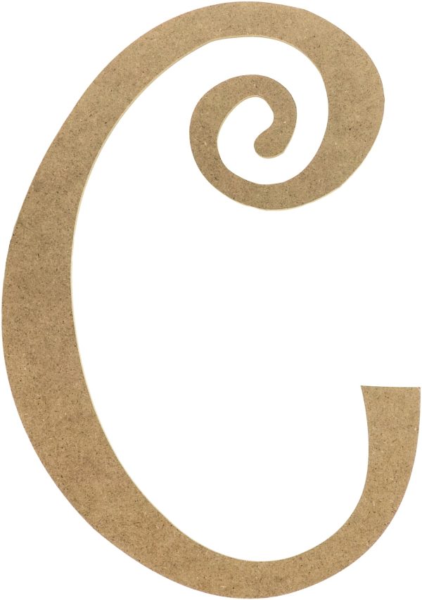 14  Decorative Wooden Curly Letter: C Cheap