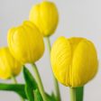 13  Realistic Touch Tulip Bouquet: Yellow (5) For Cheap