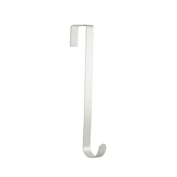 12  Metal Over The Door Wreath Hanger: White Online now