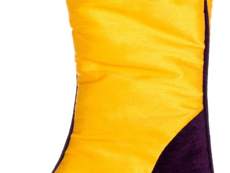 Purple & Gold Tiger Print Fur Stocking Supply