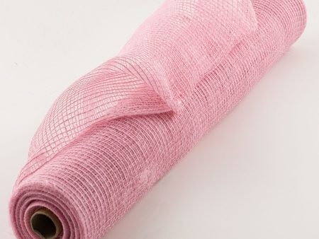 21  Burlap Deco Mesh: Pink (10 Yards) Fashion