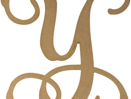 12  Wood Letter Vine Monogram: Y Sale