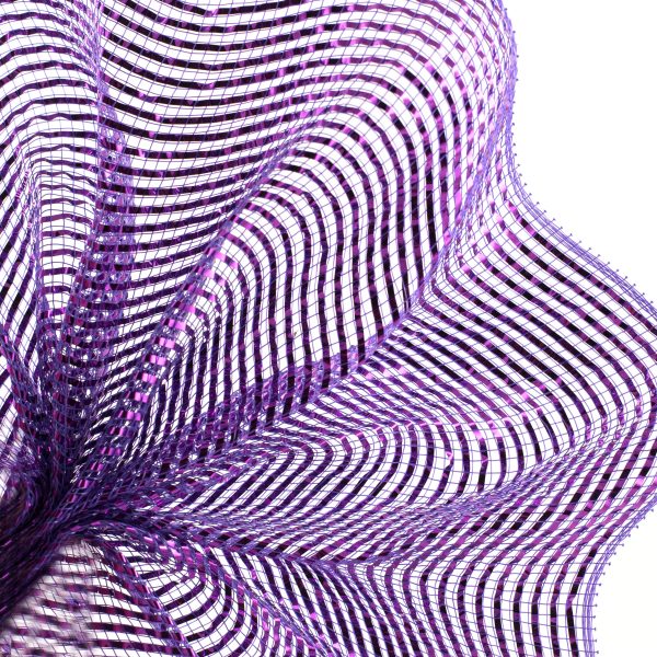 10  Poly Mesh Roll: Deluxe Wide Foil Purple Online