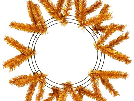 15-24  Work Wreath Form: Metallic Copper Online Sale