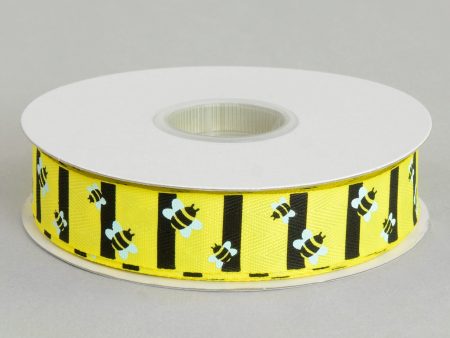 7 8  Bumble Bee Yellow Twill Tape Ribbon (25 Yards) Hot on Sale