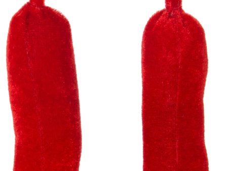 9  Velour Santa Leg Pair Online now