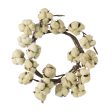 12  Cotton Wreath: Tea Stain Online Hot Sale