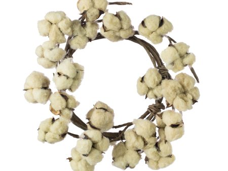 12  Cotton Wreath: Tea Stain Online Hot Sale