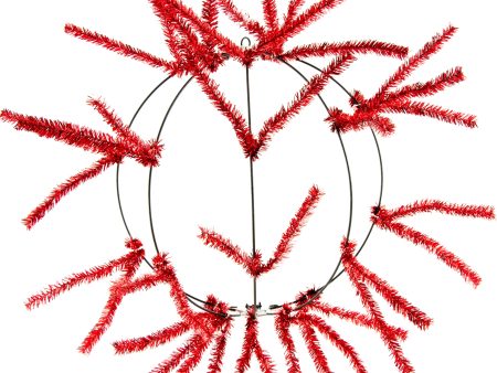 12  Wire KD Work Half Ball Form: Metallic Red For Cheap