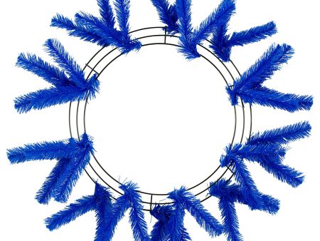 15-24  Work Wreath Form: Royal Blue Supply