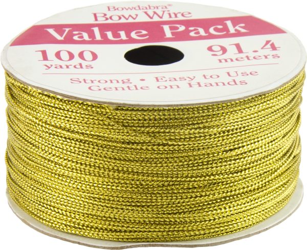 100 Yard Bowdabra Wire Roll: Gold For Sale